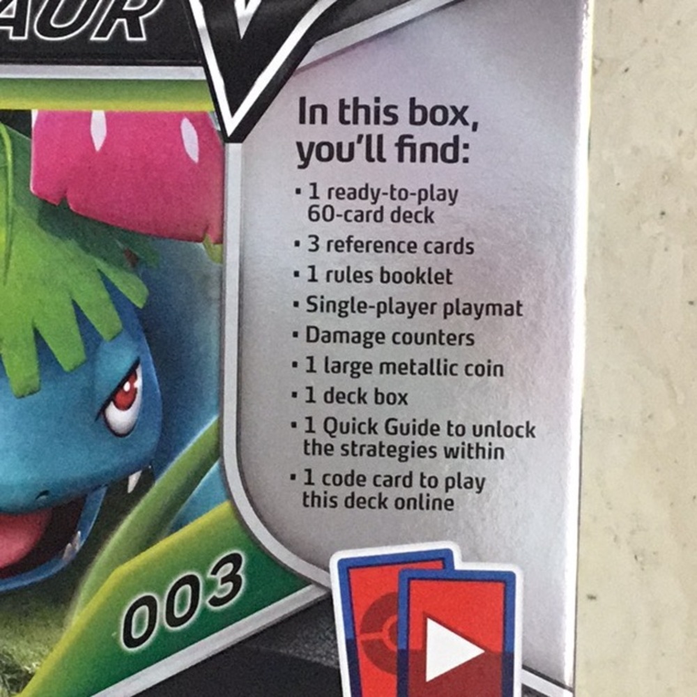 Pokemon Venusaur 2018 V Battle Theme Deck Box Pokemon Cards Authentic TCG - Picture 5 of 14
